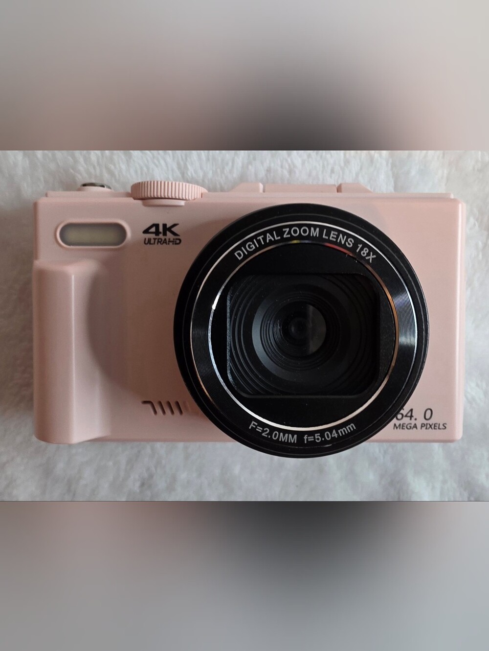 Pink 4K Digital Camera 64MP 18X Zoom Tested Working